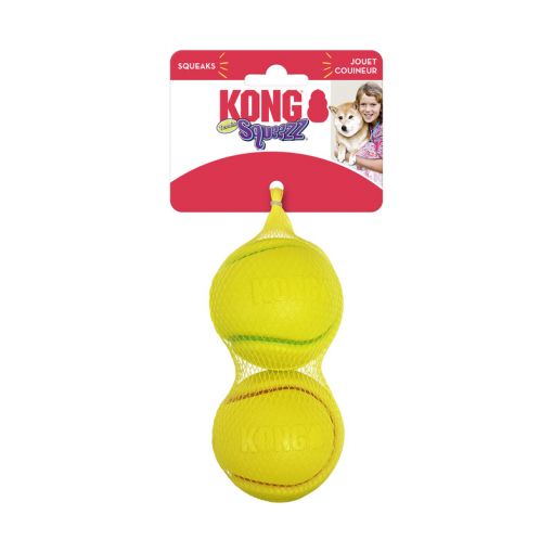 KONG Squeezz Tennis Medium 2er Pack Sortiert