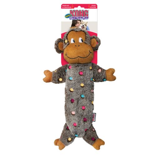 KONG Low Stuff Speckles Monkey Large