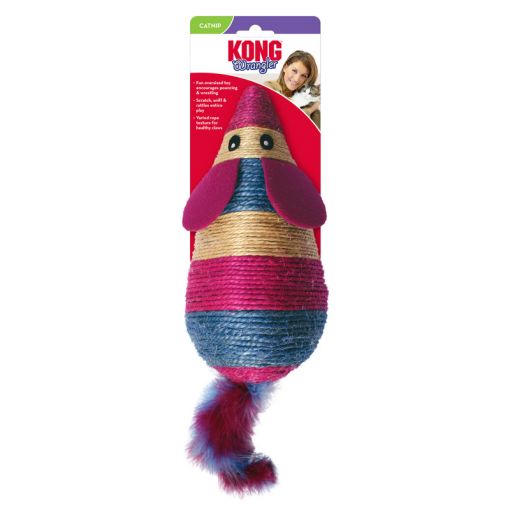 KONG Cat Wrangler Scratch Mouse Sortiert