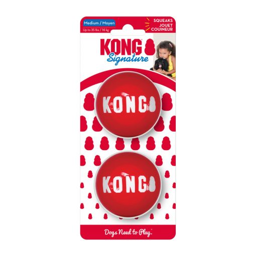 KONG Signature Balls Medium 2er Pack