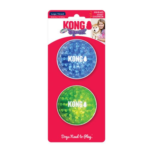 KONG Squeezz Geodz Large 2er Pack Sortiert