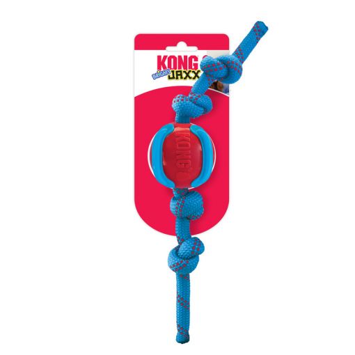 KONG Jaxx Brights Ball mit Seil Medium Sortiert