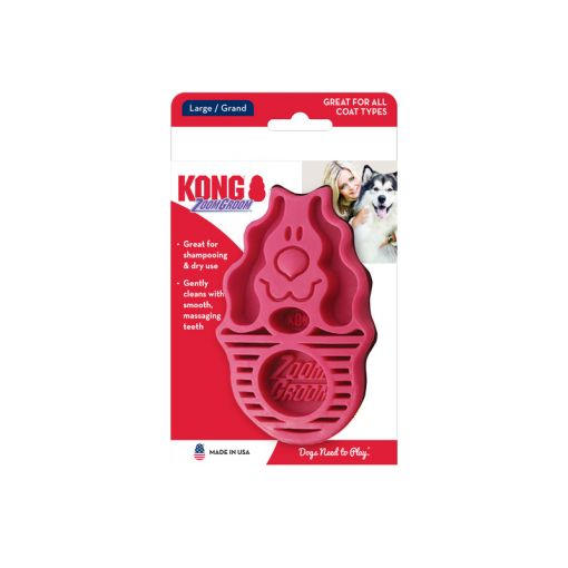 KONG Zoom Groom Raspberry