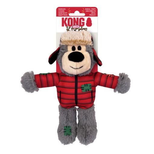 KONG Holiday Wild Knots Bear Small / Medium Sortiert