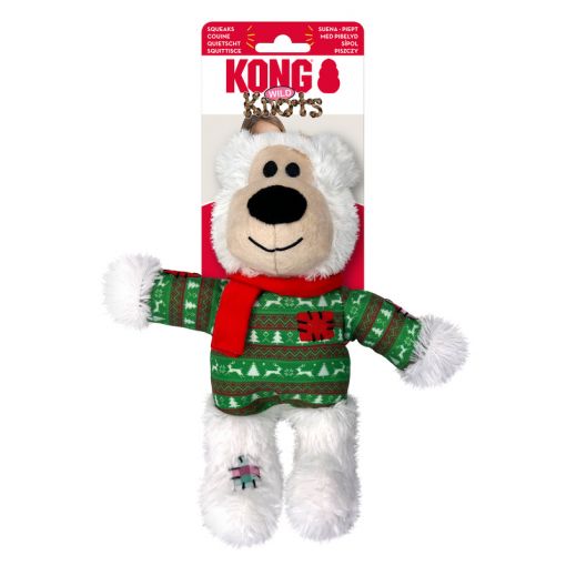 KONG Holiday Wild Knots Bear Medium / Large Sortiert