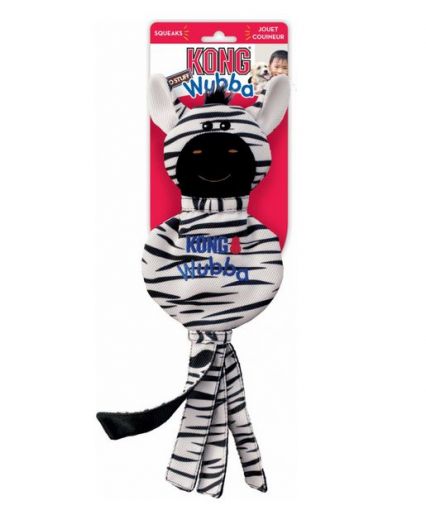 KONG Wubba No Stuff Zebra Large