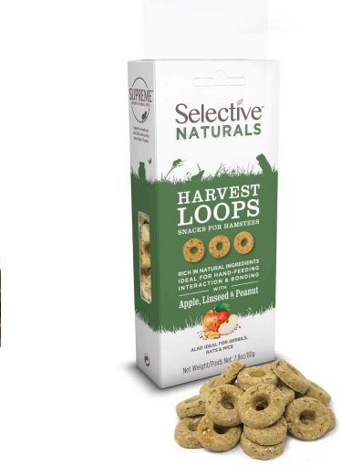 Supreme Science Selective Naturals Harvest Loops Apfel, Leinsamen & Erdnuss 80 g