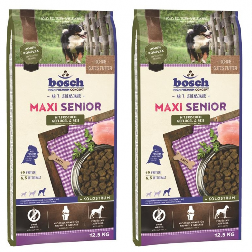 Bosch Maxi Senior Geflügel 2 x 12,5 kg Sparpaket