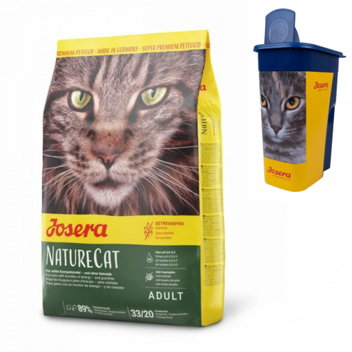 Josera Cat NatureCat 2 kg + Vorratsdose 4,1 Liter gratis