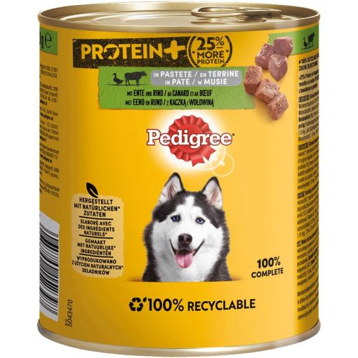 Pedigree Dose Protein Ente & Rind in Pastete 800g (Menge: 12 je Bestelleinheit)