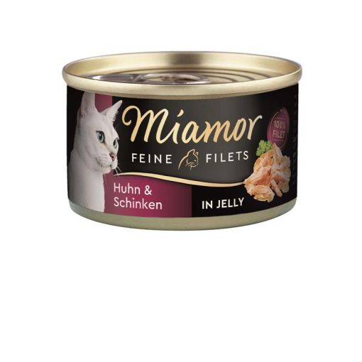 Miamor Dose Feine Filets Huhn & Schinken 100 g (Menge: 24 je Bestelleinheit)