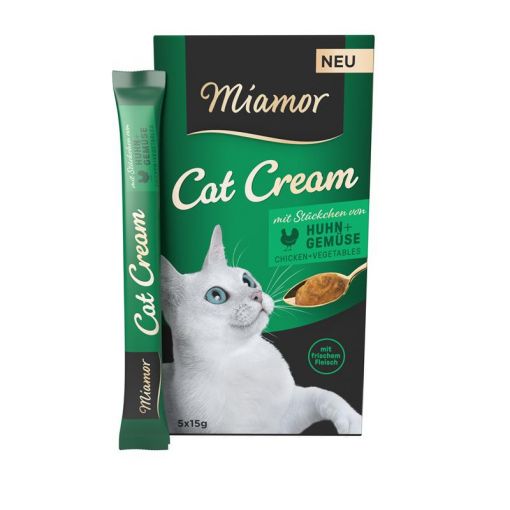 Miamor Cream Huhn & Gemüse 5x15g (Menge: 11 je Bestelleinheit)