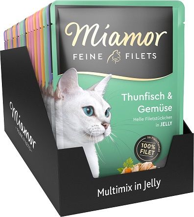 Miamor Feine Filets in Jelly Mixtray Pouch 24 x 100 g