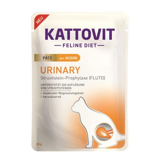 Kattovit PB Feline Urinary Paté mit Huhn 85g (Menge: 10 je Bestelleinheit)