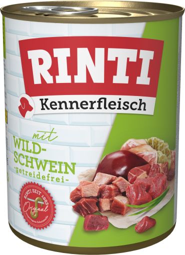 Rinti Dose Kennerfleisch Wildschwein 800 g (Menge: 12 je Bestelleinheit)