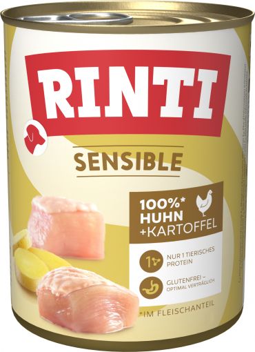 Rinti Dose Sensible Huhn & Kartoffel 800g (Menge: 6 je Bestelleinheit)