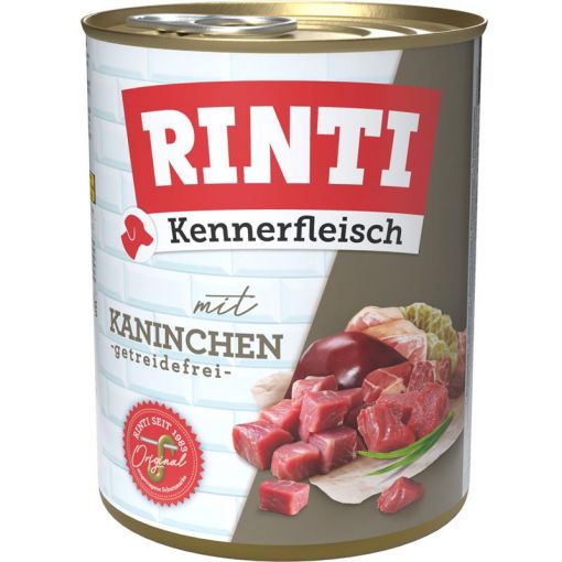 Rinti Dose Kennerfleisch Kaninchen 800g (Menge: 12 je Bestelleinheit)