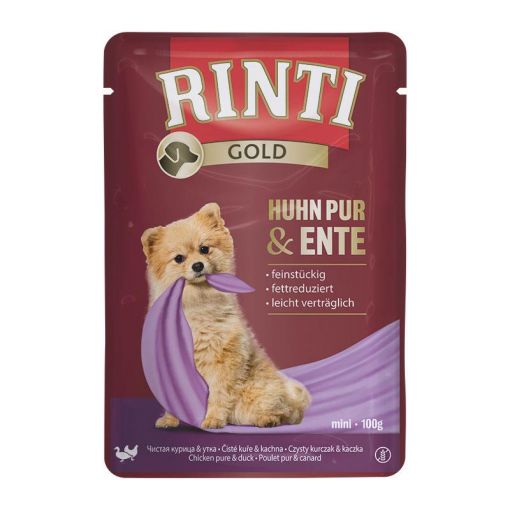 Rinti Gold Frischbeutel Huhn Pur & Ente 100 g (Menge: 10 je Bestelleinheit)