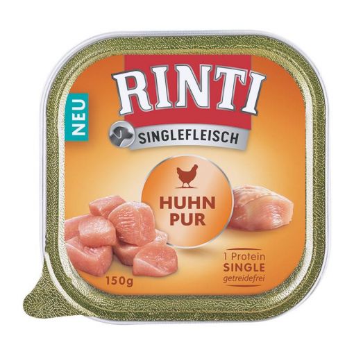 Rinti Singlefleisch Schale Huhn Pur 150 g (Menge: 10 je Bestelleinheit)