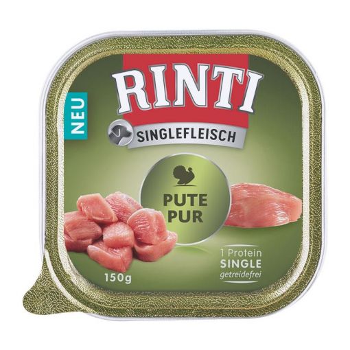 Rinti Singlefleisch Schale Pute Pur 150 g (Menge: 10 je Bestelleinheit)