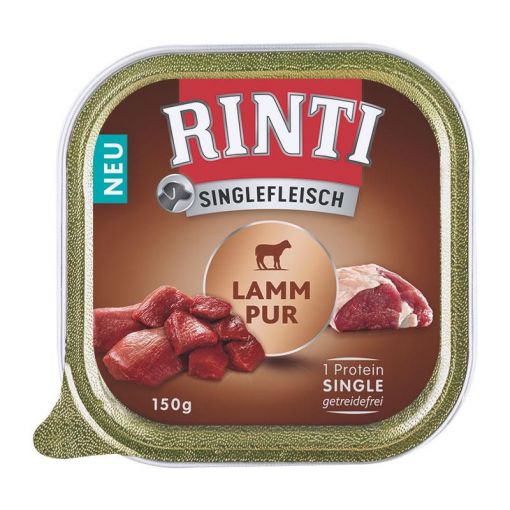 Rinti Singlefleisch Schale Lamm Pur 150 g (Menge: 10 je Bestelleinheit)