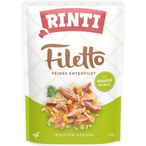 Rinti Filetto Jelly Ente & Gemüse 100 g (Menge: 24 je Bestelleinheit)