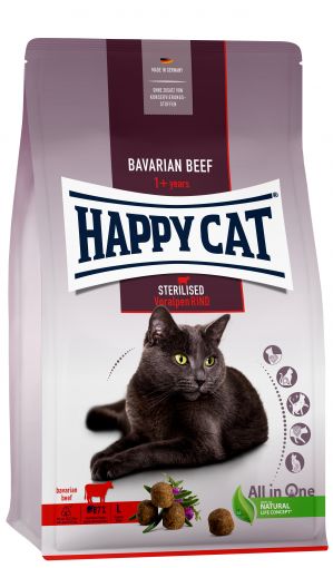 Happy Cat Sterilised Adult Voralpen Rind 300g