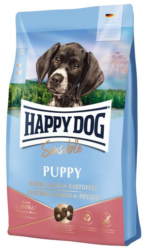 Happy Dog Sensible Puppy Huhn, Lachs & Kartoffel 4 kg