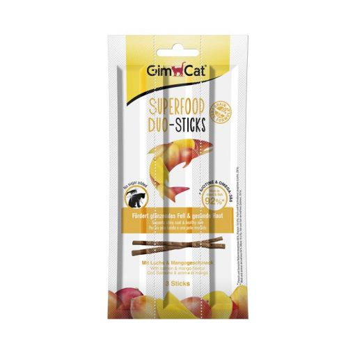 GimCat Superfood Duo-Sticks Lachs & Mango 3 Stück