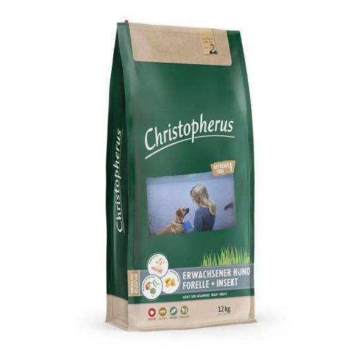 Christopherus Erwachsener Hund Getreidefrei Forelle & Insekt 12kg