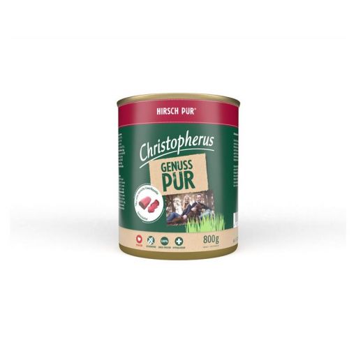 Christopherus Dose Pur Hirsch 800g (Menge: 6 je Bestelleinheit)