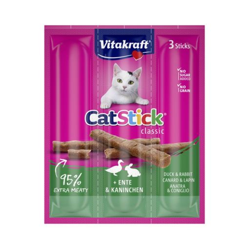 Vitakraft Cat-Stick mini Ente & Kaninchen Inhalt: 3 Stück