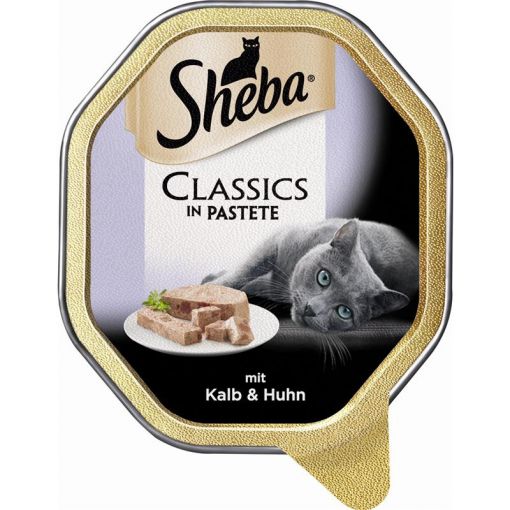 Sheba Schale Classics mit Kalb & Huhn 85g (Menge: 22 je Bestelleinheit)