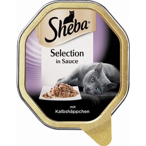 Sheba Schale Selection in Sauce Kalbshäppchen 85g (Menge: 22 je Bestelleinheit)