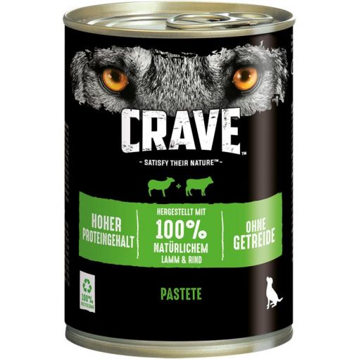 Crave Dog Dose Lamm & Rind 400 g (Menge: 6 je Bestelleinheit)