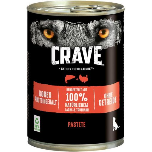 Crave Dog Dose Lachs & Truthahn 400 g (Menge: 6 je Bestelleinheit)