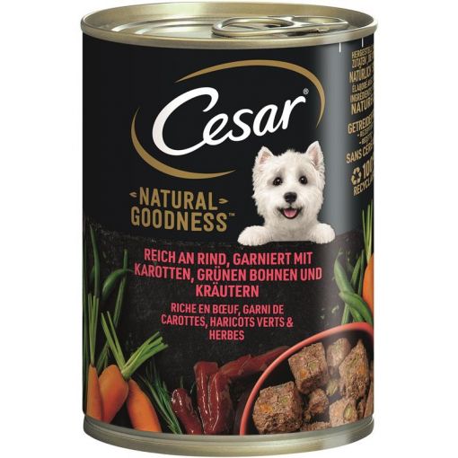 Cesar Dose Natural Goodness mit Rind 400g (Menge: 6 je Bestelleinheit)