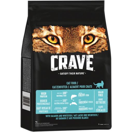 Crave Cat Trockenfutter Lachs & Weissfisch 7 kg