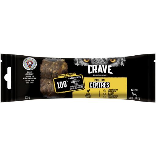 Crave Dog Snack Protein Centres Mini mit Huhn 72g