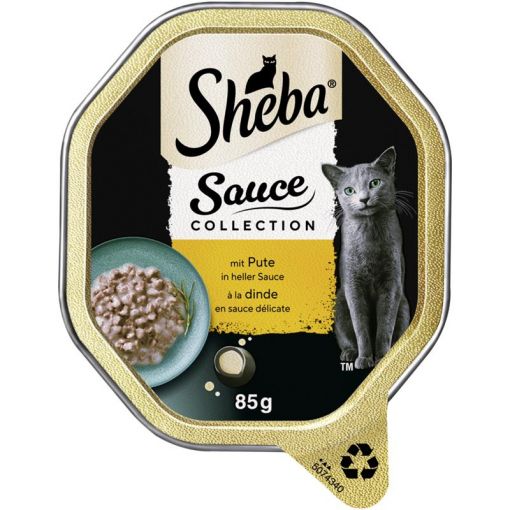 Sheba Schale Sauce Collection Pute in heller Sauce 85g (Menge: 22 je Bestelleinheit)