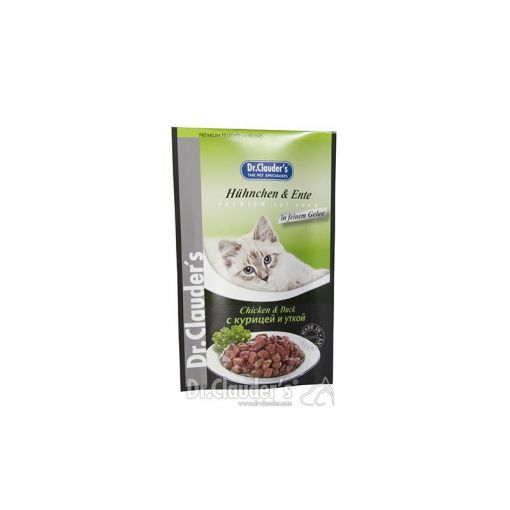 Dr. Clauders Cat PB Hühnchen & Ente in Gelee 100g (Menge: 20 je Bestelleinheit)