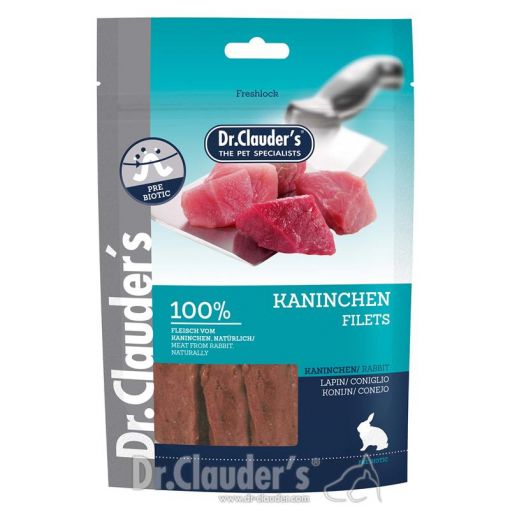 Dr. Clauders Dog Snack Kaninchenfilets 80g (Menge: 10 je Bestelleinheit)