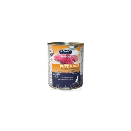 Dr. Clauders Dog Dose Selected Meat Pute & Reis 800g (Menge: 6 je Bestelleinheit)