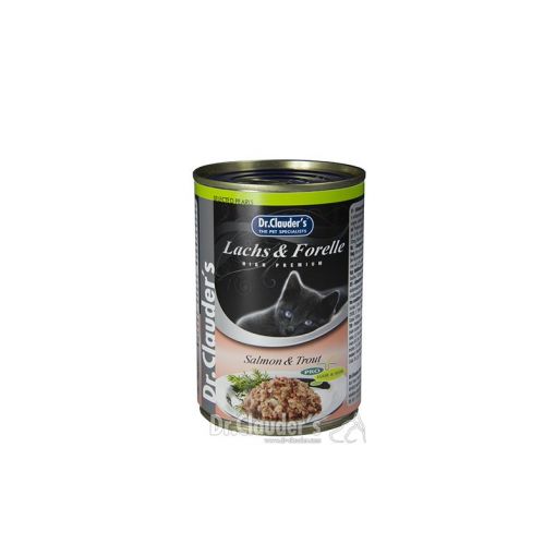 Dr. Clauders Cat Dose Selected Pearls mit Lachs & Forelle 400g (Menge: 6 je Bestelleinheit)