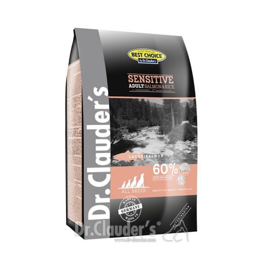 Dr. Clauders Best Choice Dog Sensitive Adult Salmon & Rice 4 kg