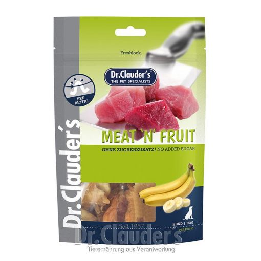 Dr. Clauders Dog Snack Meat & Fruit Banane & Hühnchen Snack 80g (Menge: 10 je Bestelleinheit)