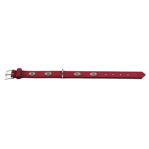 Hunter Halsband Softie Stone 50 rot/schwarz 36 - 44cm/28mm