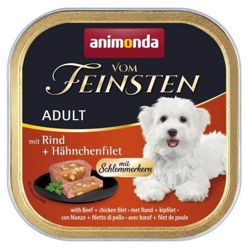 Animonda vom Feinsten Adult Schlemmerkern mit Rind & Hähnchenfilet 150g (Menge: 22 je Bestelleinheit)