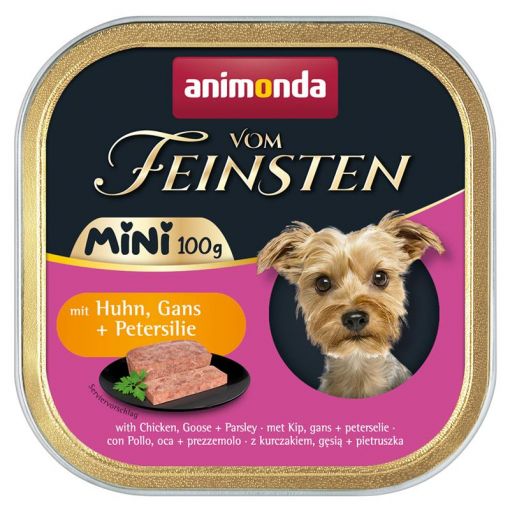 Animonda Dog vom Feinsten Mini Adult mit Huhn, Gans & Petersilie 100g (Menge: 32 je Bestelleinheit)