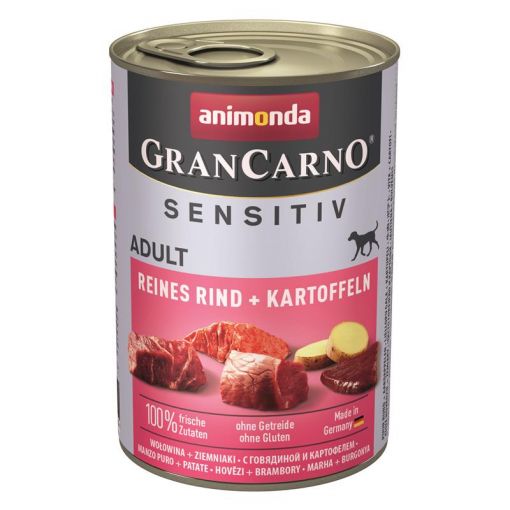 Animonda Dog GranCarno Adult Sensitive Rind & Kartoffeln 400g (Menge: 6 je Bestelleinheit)